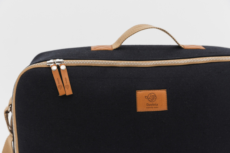 Walizka My Softcase LINEN BLACK