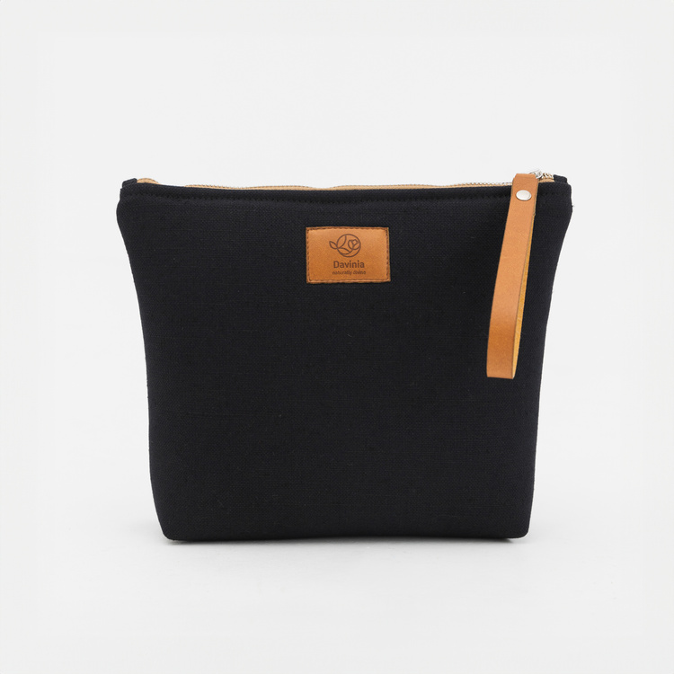 Kosmetyczka Slim LINEN BLACK