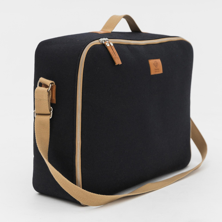 Walizka My Softcase LINEN BLACK