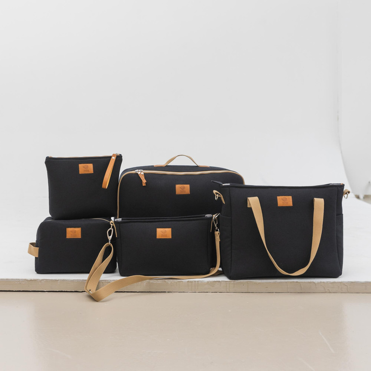 Walizka My Softcase LINEN BLACK