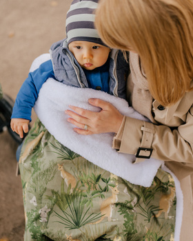 Komplet kocyk z poduszką SAVANNAH